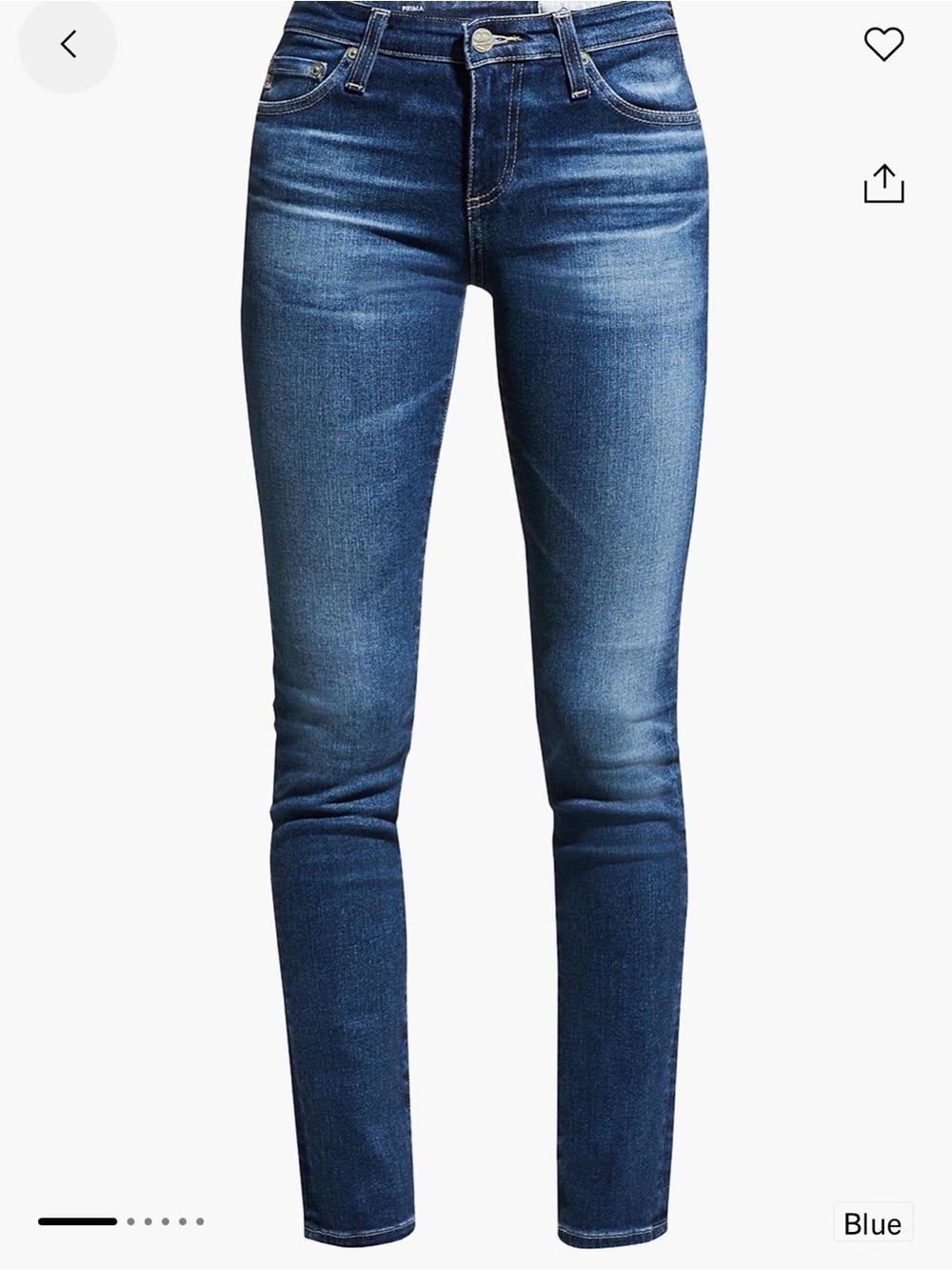 AG Jeans Prima Mid-Rise Stretch Cigarette Jeans Sz 24 NWT Color Valley